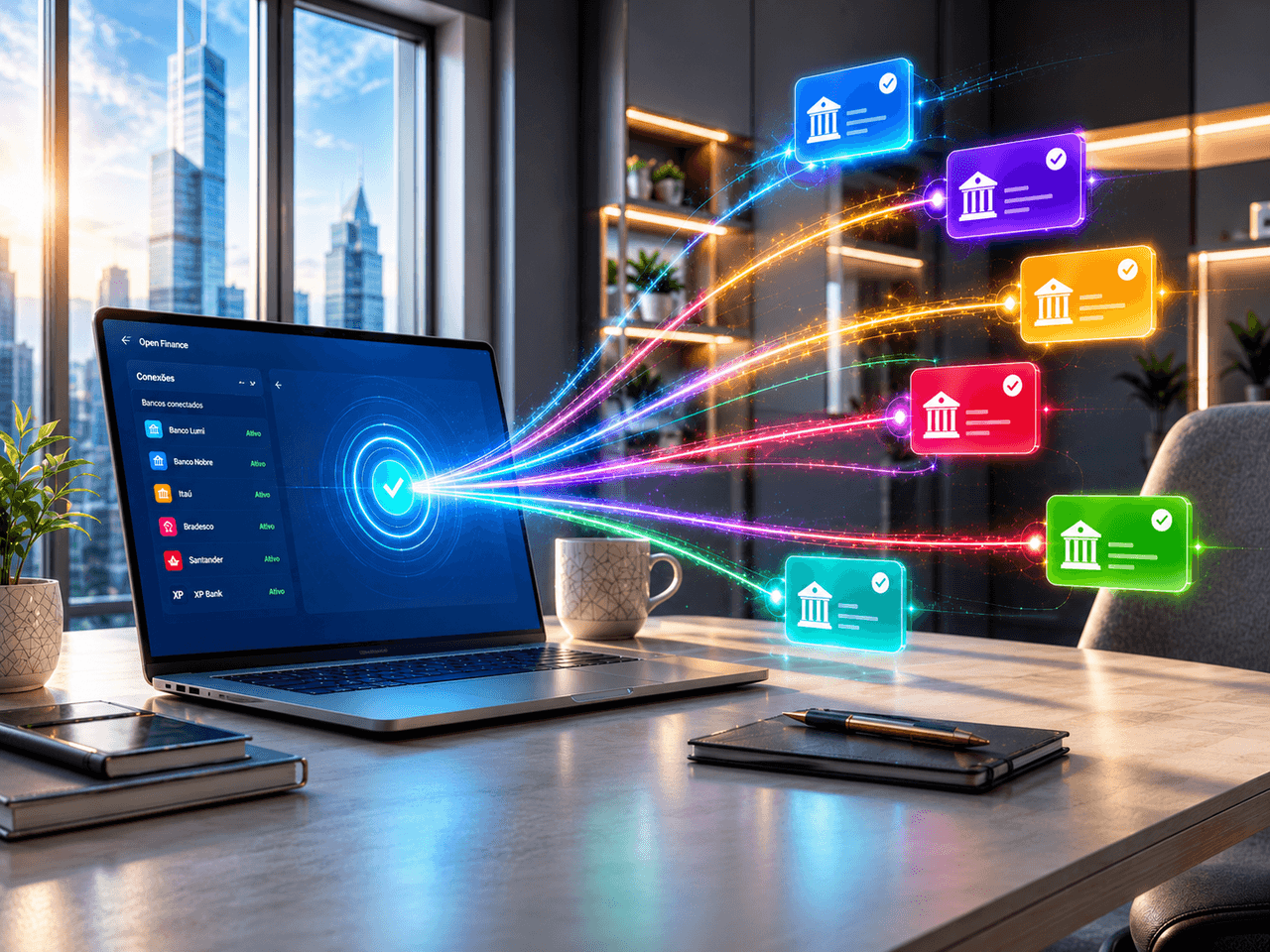 Bancos conectados em tempo real